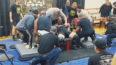 Bill Gillespie Breaks World Record With Bench Press Of 1129.8 Pounds In Lasso Socks