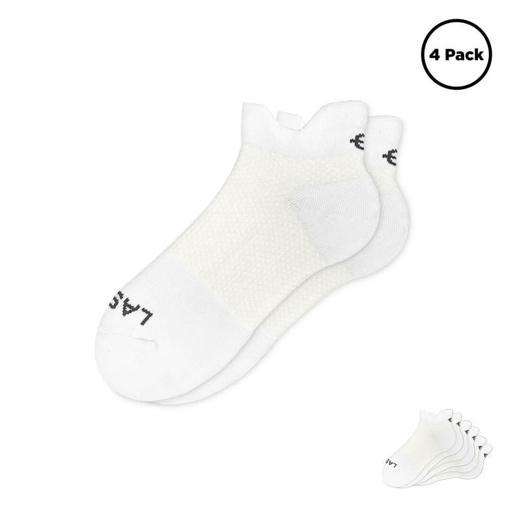 Low Tab Performance Socks White 4-Pack