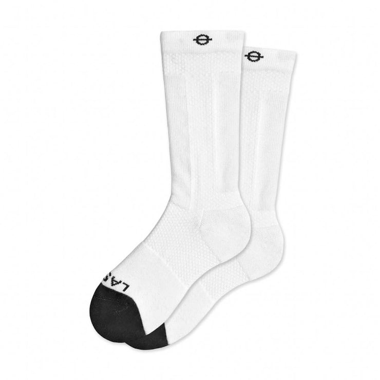 Performance Compression Socks - White Crew – Lasso