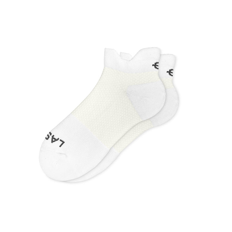 Performance Compression Socks - White Low Tab